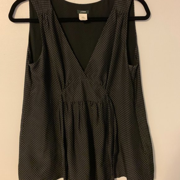 J. Crew Polka Dot Silk Top - Picture 2 of 3